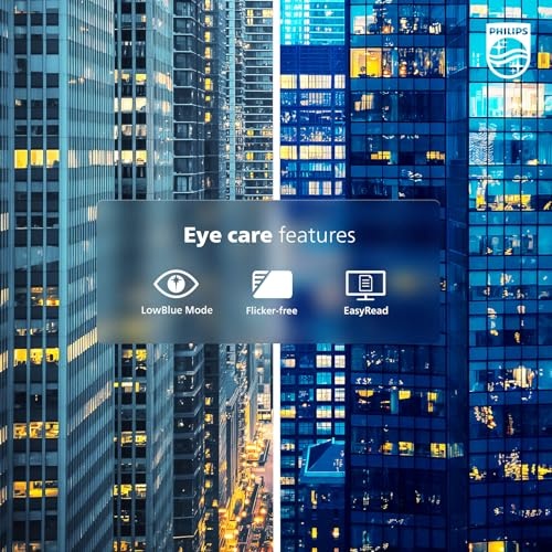 Philips 221V8LB Monitor Full HD de 22 pulgadas (1920 x 1080), frecuencia de actualización de 100 Hz, VESA, HDMI x1, VGA x1, modo LowBlue, sincronización adaptativa