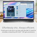 Dell  15.6" 13ª Gen Intel® Core™ i7 - 1355U, 10 núcleos 512gb SSD 16 GB DDR4 