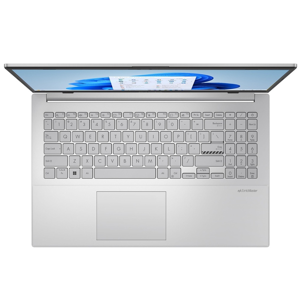 ASUS Vivobook Go 15.6” Laptop, Intel i3-N305, 8GB, 256GB, Windows 11 Home en Modo S, Plata Fresca, E1504GA-WS35