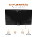 Monitor IPS de 24 pulgadas 75 Hz alimentado con tecnología AOC FHD 1080P HDMI, puerto de pantalla y entrada VGA, compatible con VESA, altavoces integrados para oficina y hogar, color negro