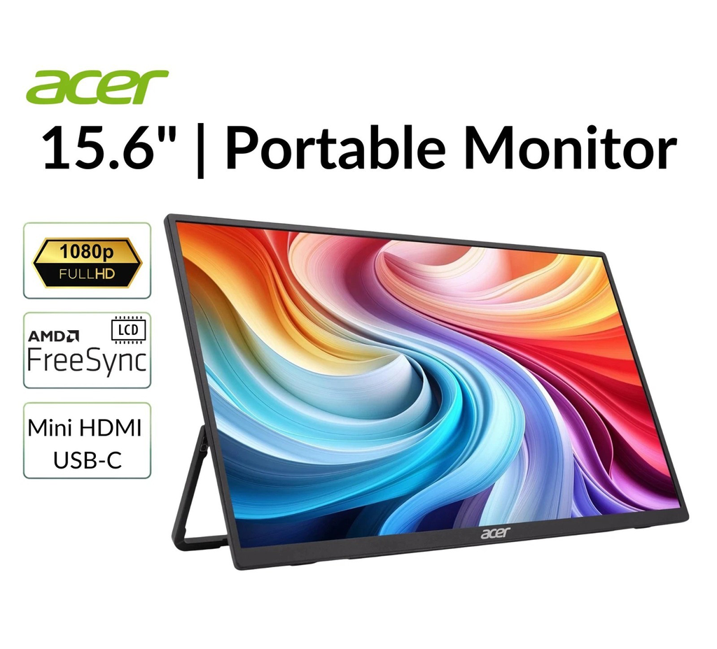 Monitor portátil Acer 15.6" Full HD IPS 1920x1080 60Hz 5ms 250Nit Reacondicionado