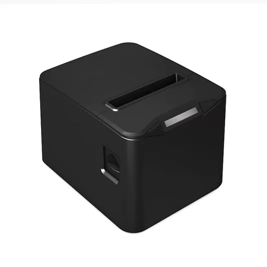 Impresora Térmica Directa de Alta Calidad de 80 mm, Compatible con Impresión de Códigos QR, Imprimante Thermique ZJ-8370 negra