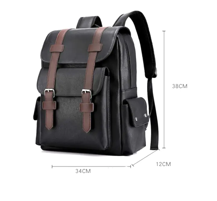 Mochila grande de portátil de CUERO SINTÉTICO