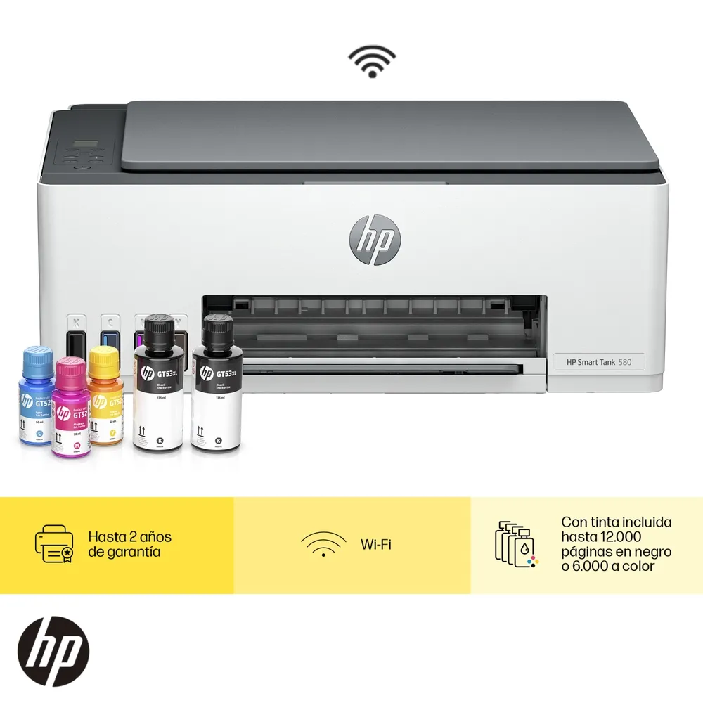HP Smart Tank 580 AIO WLS P/C/S 12/5PPM