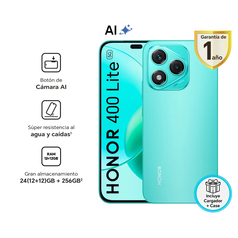 HONOR 400 LITE 8GB RAM 256GB (NEGRO)