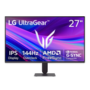 Monitor Gamer de Overclock UltraGear FHD 144Hz de 27" LG con Compatible AMD FreeSync G-Sync, 27G411A-B