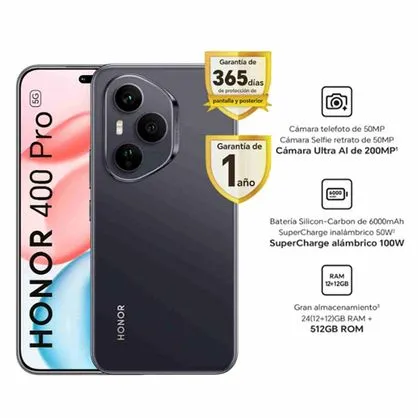 Honor 400 PRO 5G 12 / 512GB  (NEGRO)