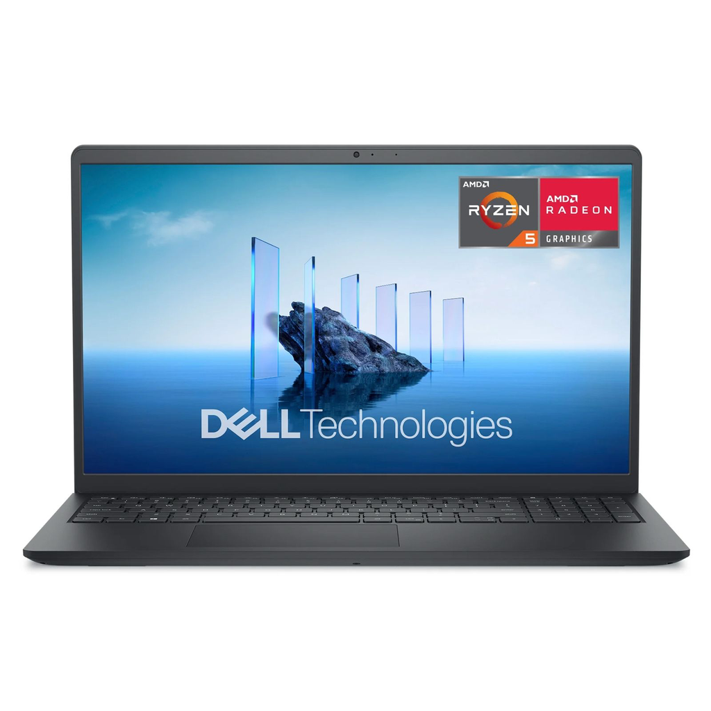 Dell 15 Portátil DC15255 - Pantalla Táctil FHD de 15,6 Pulgadas, AMD Ryzen 5-7530U, 8GB RAM, 512GB SSD, Negro