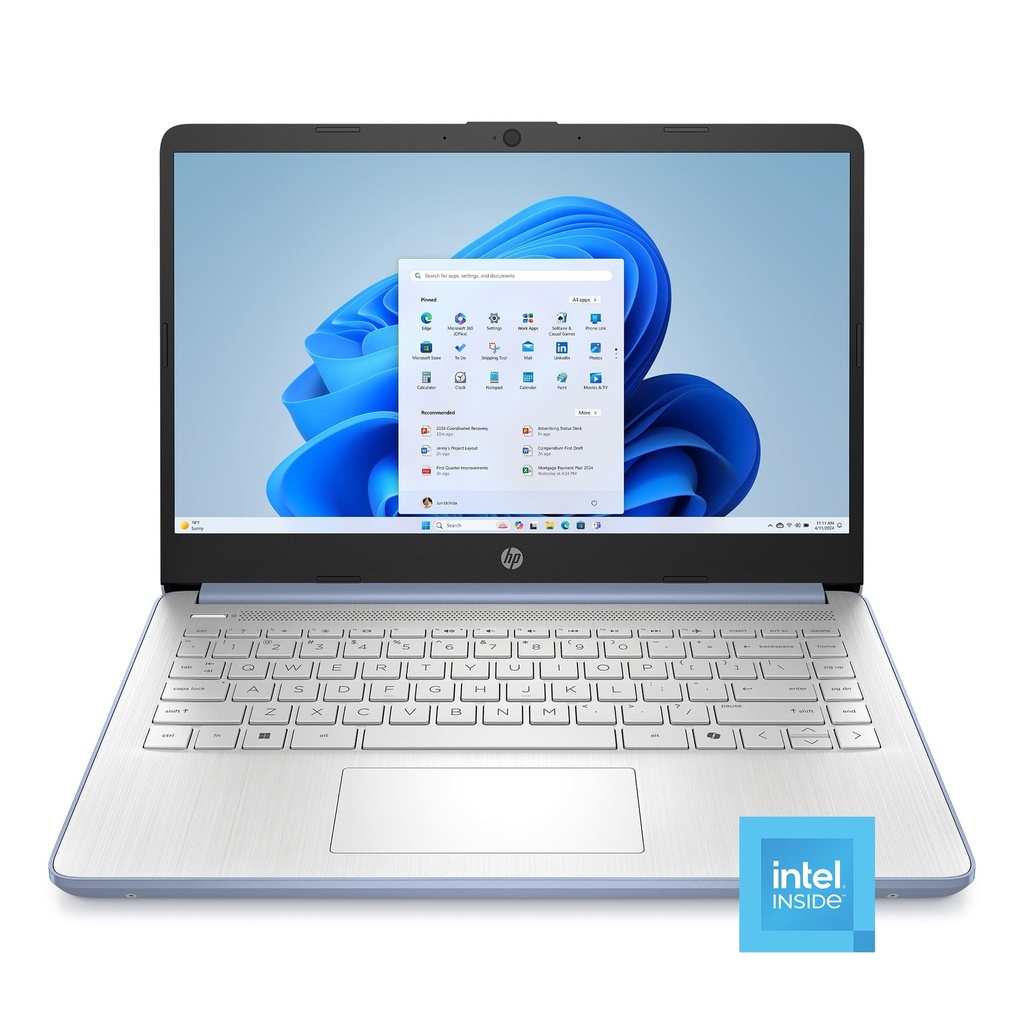 HP - 14" Laptop - Intel  N150 - 4GB Memoria - 128GB UFS - sky blue