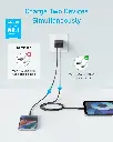 Cargador original Anker 20w Doble (MFI certificado oficial para ser usado en equipos apple ) protocolos para ser usados en todo equipo entrada C samsung , apple , huawei , xiaomi y mas
